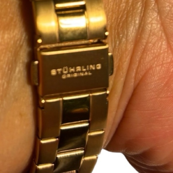 Stuhrling Winchester Swiss Quartz Ladies Watch Rose Gold Diamond Bezel - Picture 2 of 10